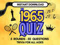 The 1965 Quiz Of The Year (PowerPoint and PDF)