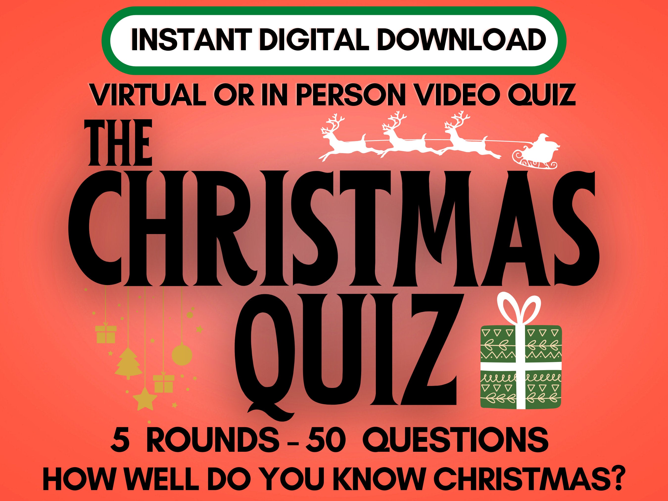 The Christmas Quiz (Video and PDF)