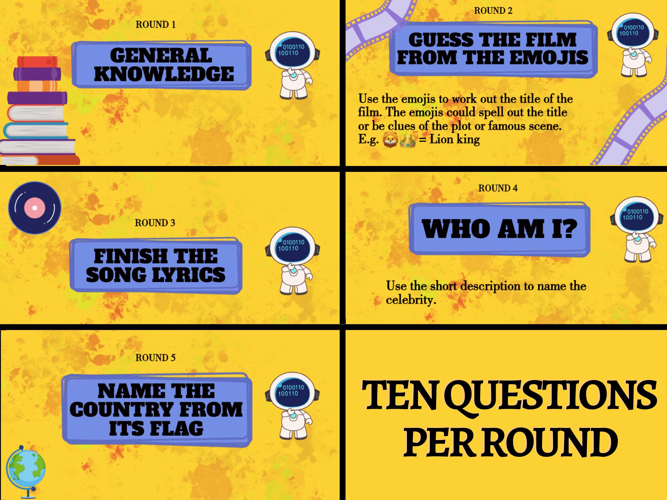 General Knowledge Quiz (PowerPoint and PDF)