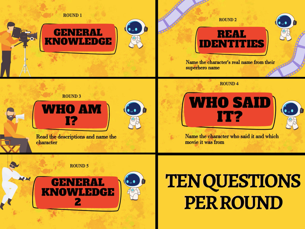 Marvel Film Trivia, MCU Movie General knowledge Quiz