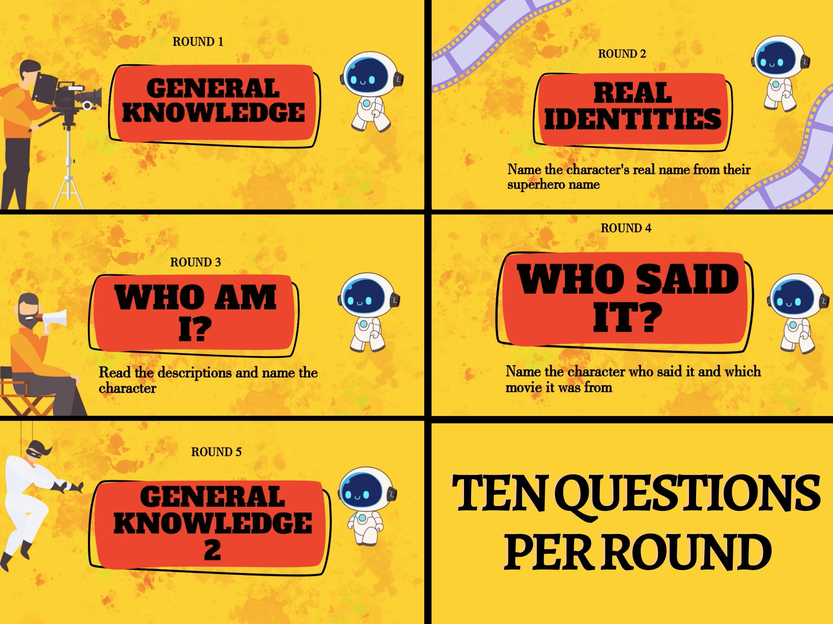 Marvel Film Trivia, MCU Movie General knowledge Quiz