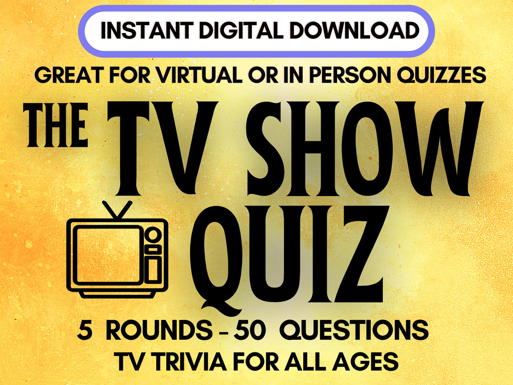 TV Show Quiz, Fun TV Series Trivia Questions For Zoom Calls