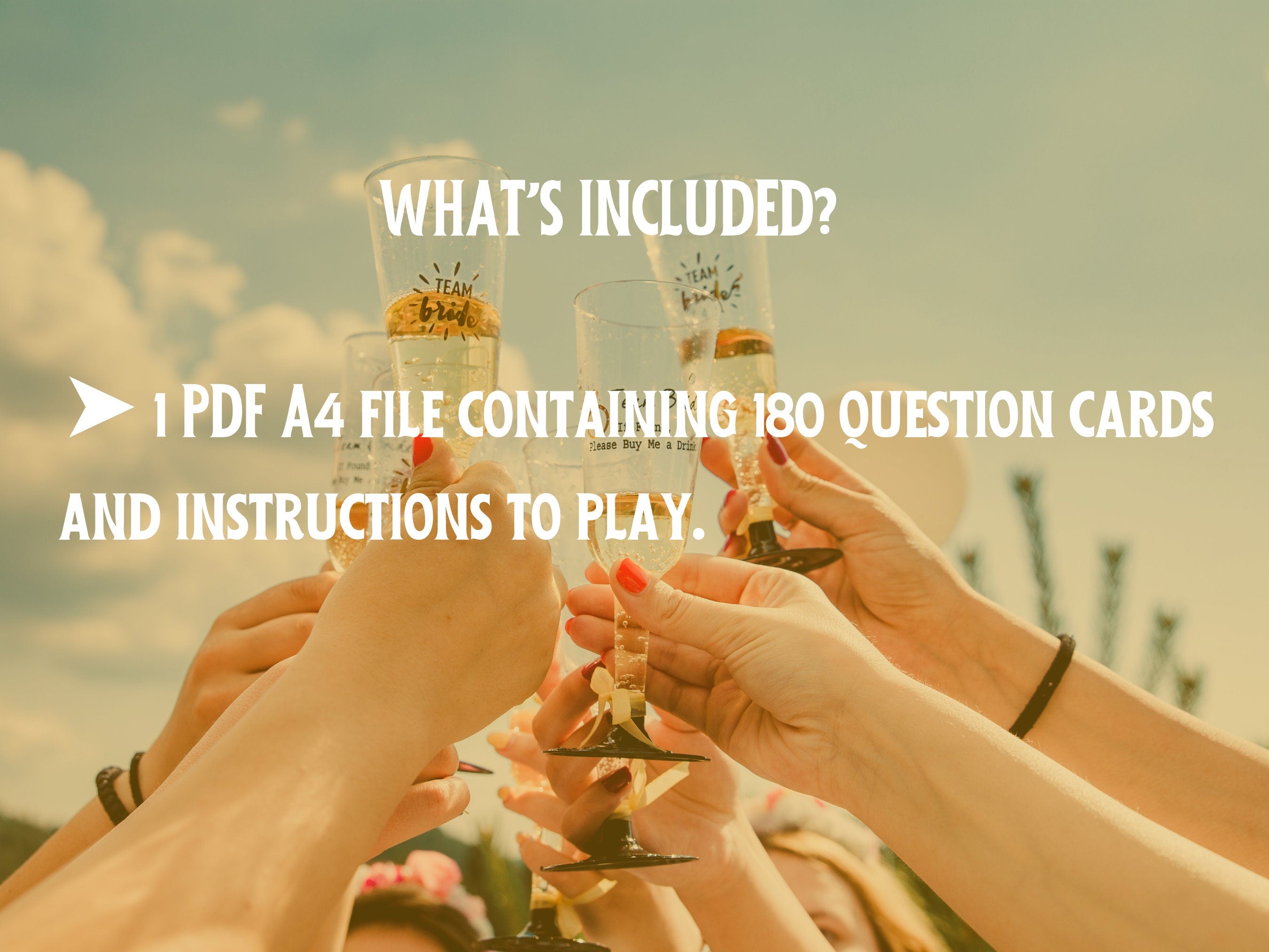 Printable Drinking Game For Parties, Never Have I Ever / Most Likely To / Challenge Games